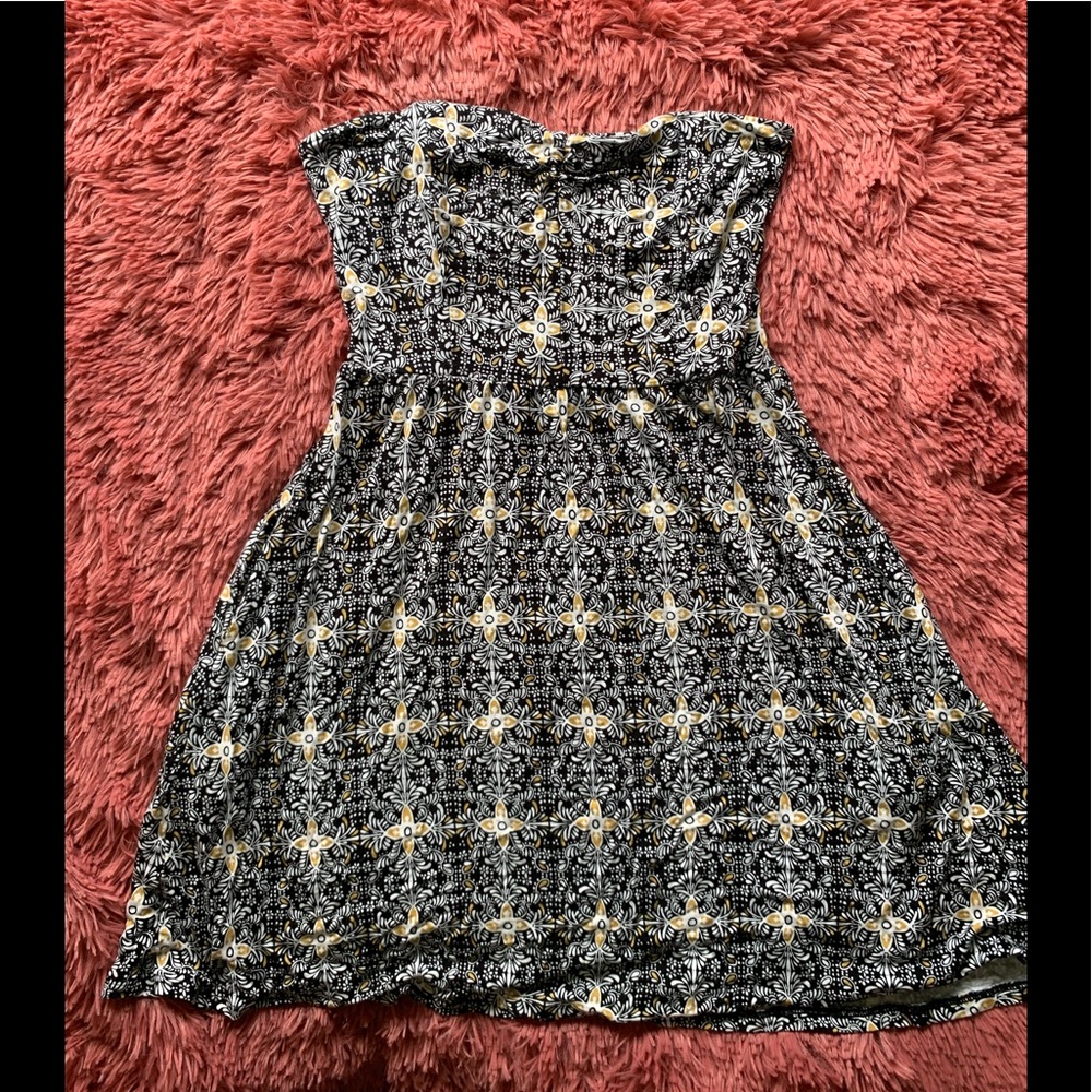 Volcom stretchy strapless dress medium